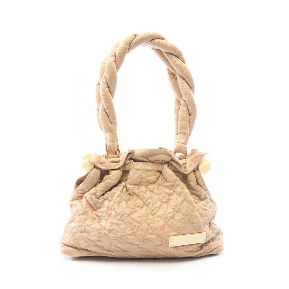 Louis Vuitton Stratus Shoulder Bag Leather Beige